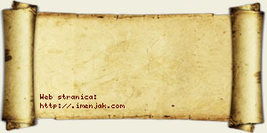 Nevenka Jakupi vizit kartica